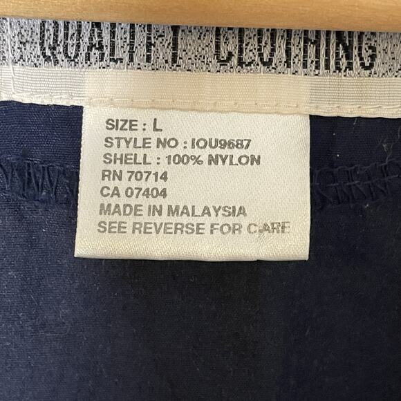 VTG 90s IOU Nylon 1/2 Zip Windbreaker Jacket Pullover Streetwear Skater Men LRG - Picture 12 of 15